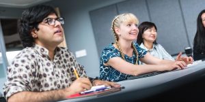 UBC School of Information master's students engaged in class