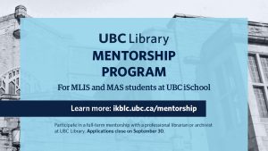 UBC Library Mentorship Program